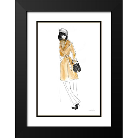 Out On the Town II Black Modern Wood Framed Art Print with Double Matting by Charro, Mercedes Lopez