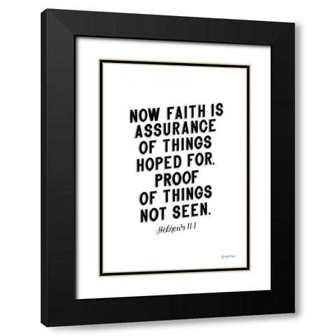 Bible Saying V BW Black Modern Wood Framed Art Print with Double Matting by Thorns, Becky