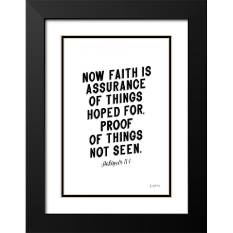 Bible Saying V BW Black Modern Wood Framed Art Print with Double Matting by Thorns, Becky