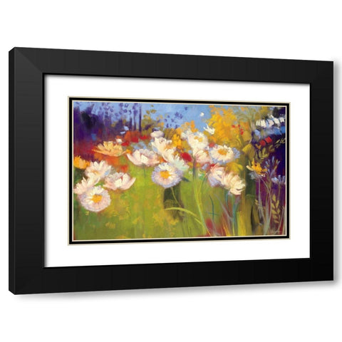 Contemporary Meadow Black Modern Wood Framed Art Print with Double Matting by Rowan, Carol