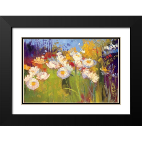 Contemporary Meadow Black Modern Wood Framed Art Print with Double Matting by Rowan, Carol