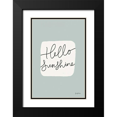 Calm Home V Black Modern Wood Framed Art Print with Double Matting by Thorns, Becky