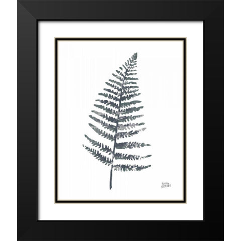 Fern I Black Modern Wood Framed Art Print with Double Matting by Averinos, Melissa