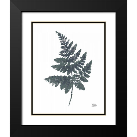 Fern II Black Modern Wood Framed Art Print with Double Matting by Averinos, Melissa