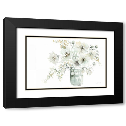 Sunrise Bouquet Black Modern Wood Framed Art Print with Double Matting by Pete, Katrina