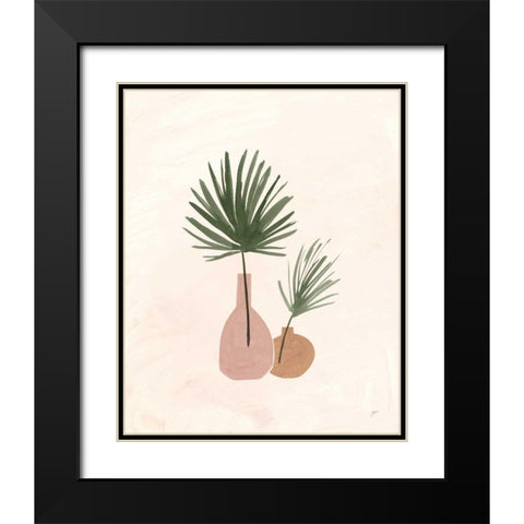 Palm Vessels II Black Modern Wood Framed Art Print with Double Matting by Panganiban, Karyn