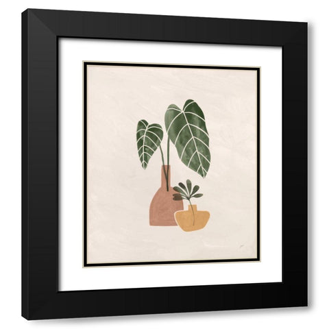 Boho Vessels I Black Modern Wood Framed Art Print with Double Matting by Panganiban, Karyn