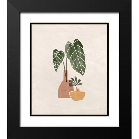 Boho Vessels I Black Modern Wood Framed Art Print with Double Matting by Panganiban, Karyn