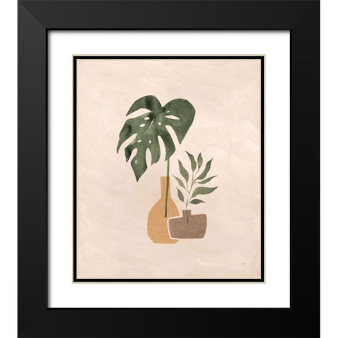 Boho Vessels II Black Modern Wood Framed Art Print with Double Matting by Panganiban, Karyn
