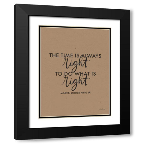 Words of Wisdom IV Brown Crop Black Modern Wood Framed Art Print with Double Matting by Thorns, Becky
