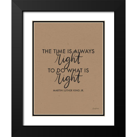 Words of Wisdom IV Brown Crop Black Modern Wood Framed Art Print with Double Matting by Thorns, Becky