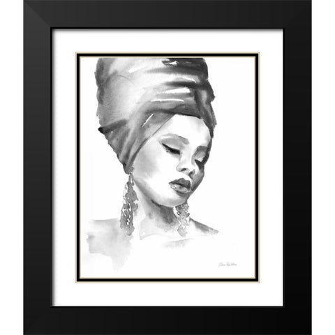 Woman II BW Black Modern Wood Framed Art Print with Double Matting by Valle, Aimee Del