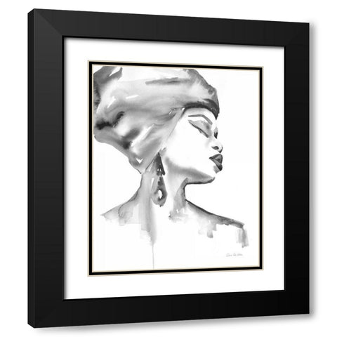 Woman III BW Black Modern Wood Framed Art Print with Double Matting by Valle, Aimee Del
