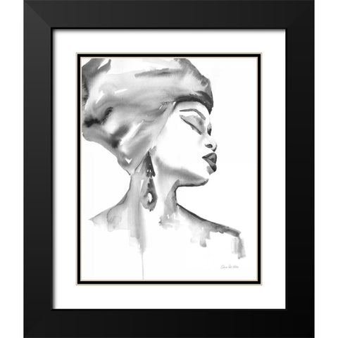 Woman III BW Black Modern Wood Framed Art Print with Double Matting by Valle, Aimee Del