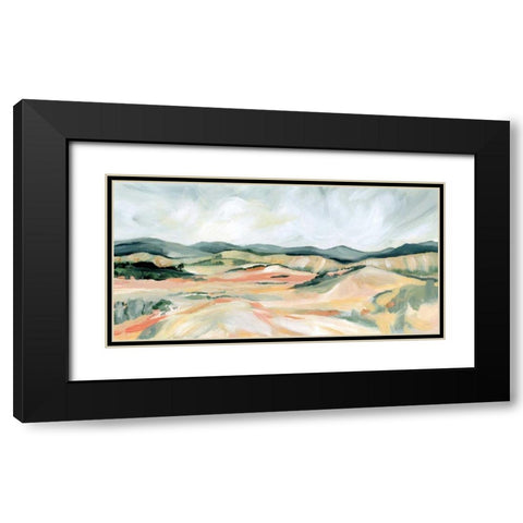 Vermillion Landscape III Black Modern Wood Framed Art Print with Double Matting by Pete, Katrina