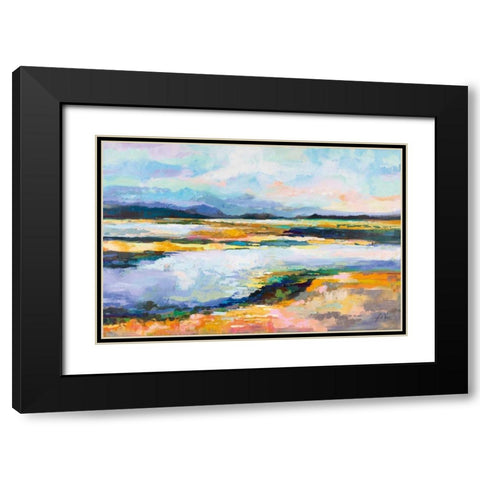 Piece of Mind Black Modern Wood Framed Art Print with Double Matting by Vertentes, Jeanette