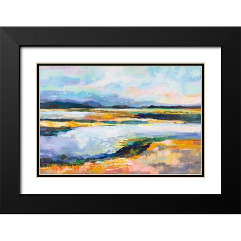 Piece of Mind Black Modern Wood Framed Art Print with Double Matting by Vertentes, Jeanette
