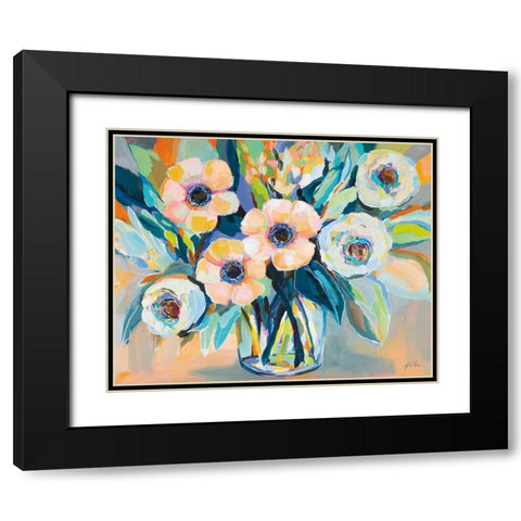 Optimism Black Modern Wood Framed Art Print with Double Matting by Vertentes, Jeanette