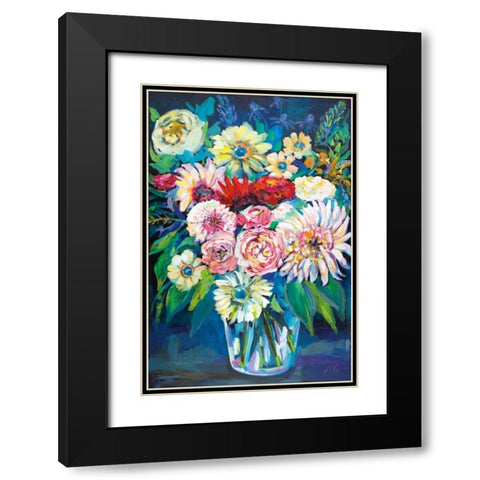 Prosperity Black Modern Wood Framed Art Print with Double Matting by Vertentes, Jeanette