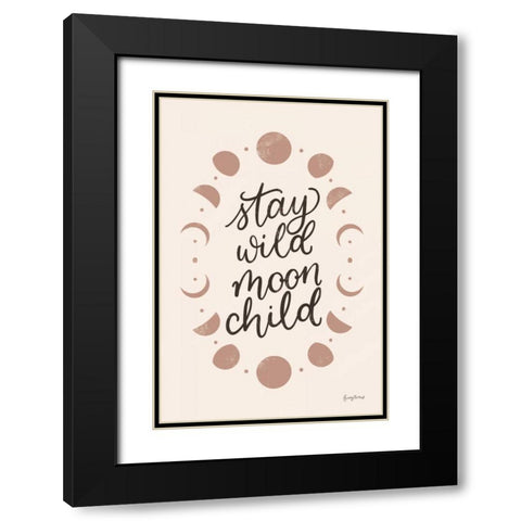 Celestial Boho II Black Modern Wood Framed Art Print with Double Matting by Thorns, Becky