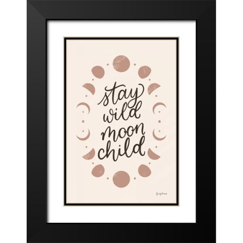 Celestial Boho II Black Modern Wood Framed Art Print with Double Matting by Thorns, Becky