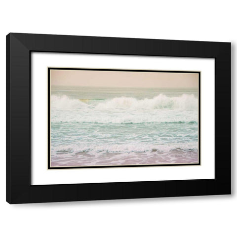 Morning Wave I Black Modern Wood Framed Art Print with Double Matting by Urquhart, Elizabeth