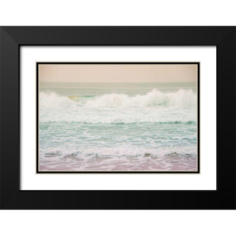 Morning Wave I Black Modern Wood Framed Art Print with Double Matting by Urquhart, Elizabeth