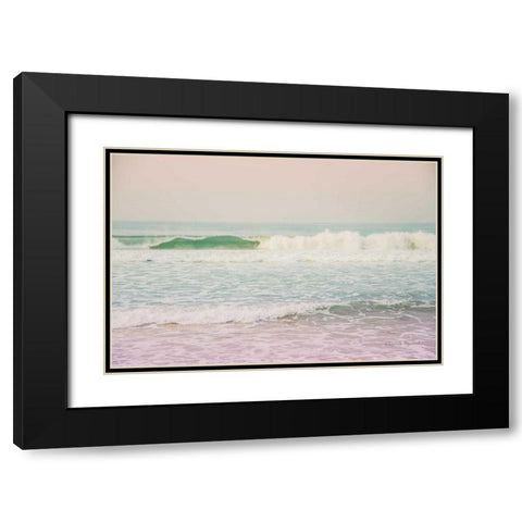 Morning Wave II Black Modern Wood Framed Art Print with Double Matting by Urquhart, Elizabeth