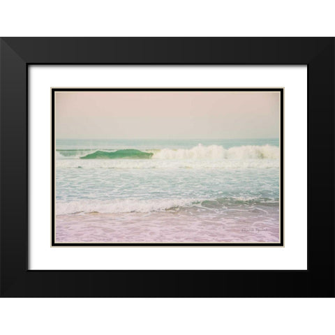 Morning Wave II Black Modern Wood Framed Art Print with Double Matting by Urquhart, Elizabeth