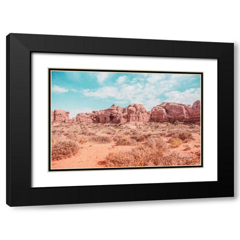 What a View I Black Modern Wood Framed Art Print with Double Matting by Urquhart, Elizabeth
