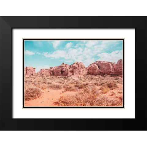 What a View I Black Modern Wood Framed Art Print with Double Matting by Urquhart, Elizabeth