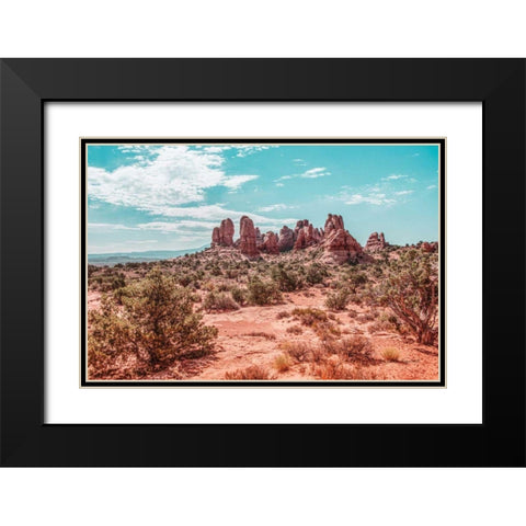 What a View III Black Modern Wood Framed Art Print with Double Matting by Urquhart, Elizabeth