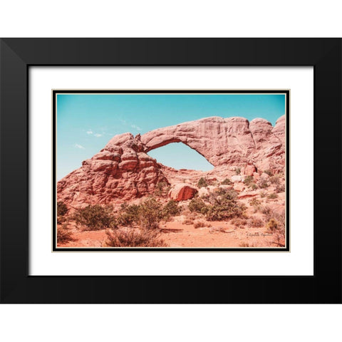 What a View IV Black Modern Wood Framed Art Print with Double Matting by Urquhart, Elizabeth