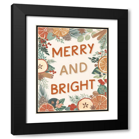Holiday Spice II Black Modern Wood Framed Art Print with Double Matting by Marshall, Laura
