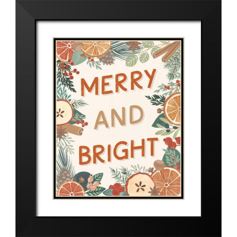 Holiday Spice II Black Modern Wood Framed Art Print with Double Matting by Marshall, Laura