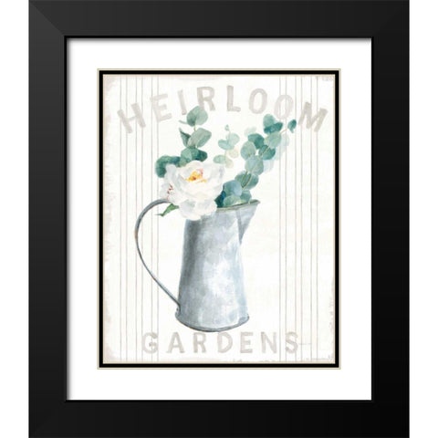 Floursack Home V Cottage Black Modern Wood Framed Art Print with Double Matting by Nai, Danhui