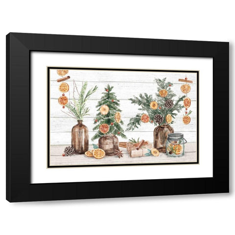 Seasonal Market I Black Modern Wood Framed Art Print with Double Matting by Urban, Mary