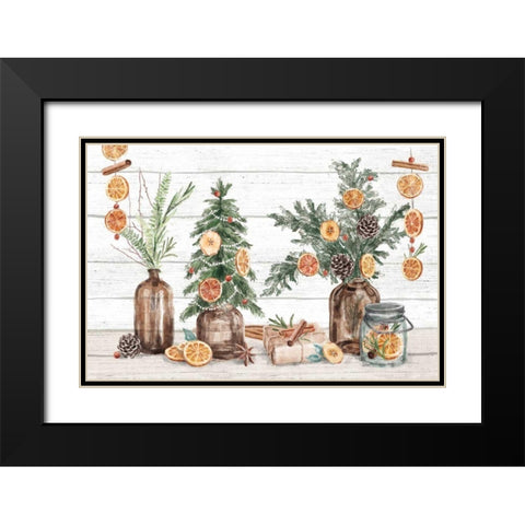Seasonal Market I Black Modern Wood Framed Art Print with Double Matting by Urban, Mary