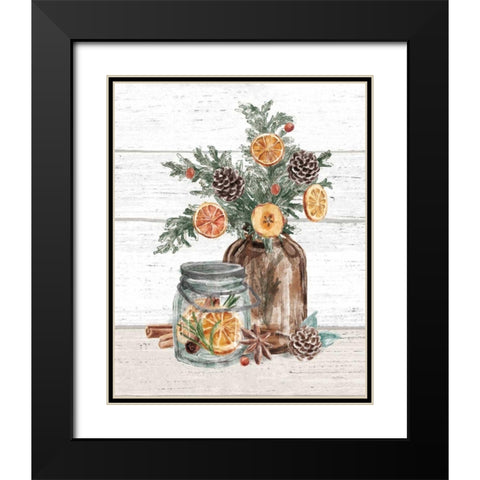 Seasonal Market II Black Modern Wood Framed Art Print with Double Matting by Urban, Mary