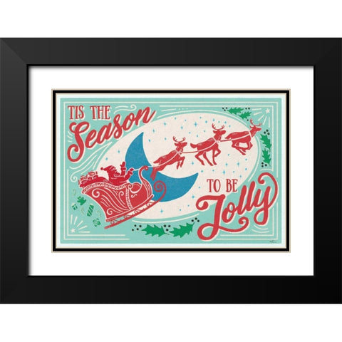 Naughty and Nice I Bright Black Modern Wood Framed Art Print with Double Matting by Penner, Janelle