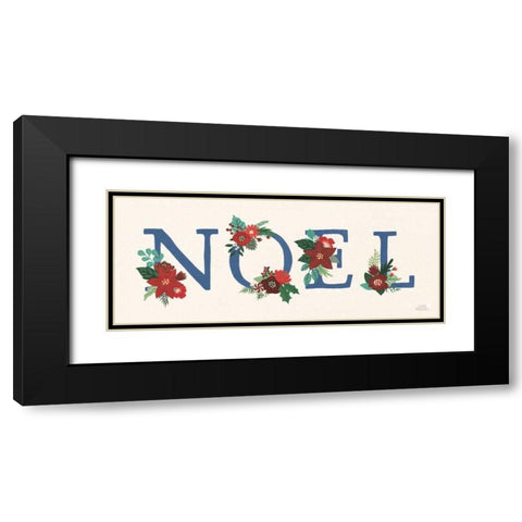 Christmas Wishes IX Dark Black Modern Wood Framed Art Print with Double Matting by Marshall, Laura