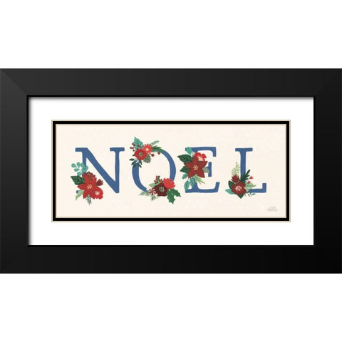 Christmas Wishes IX Dark Black Modern Wood Framed Art Print with Double Matting by Marshall, Laura