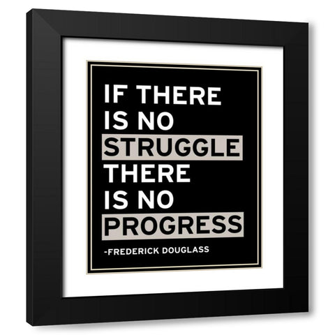Motivation I Black Modern Wood Framed Art Print with Double Matting by Wild Apple Portfolio