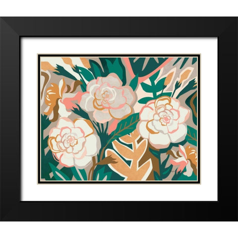 Gardenia I Black Modern Wood Framed Art Print with Double Matting by Gallagher, Megan