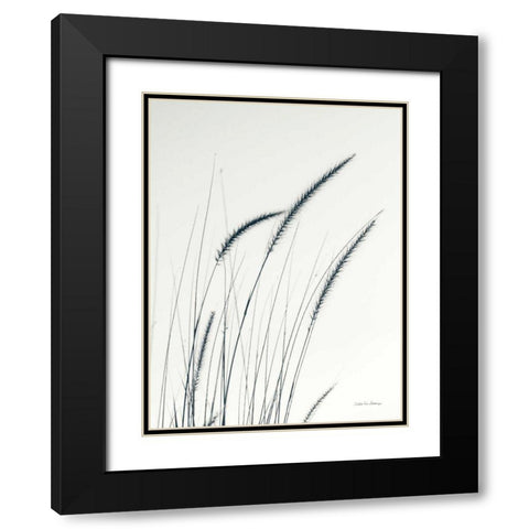 Field Grasses III Black Modern Wood Framed Art Print with Double Matting by Van Swearingen, Debra