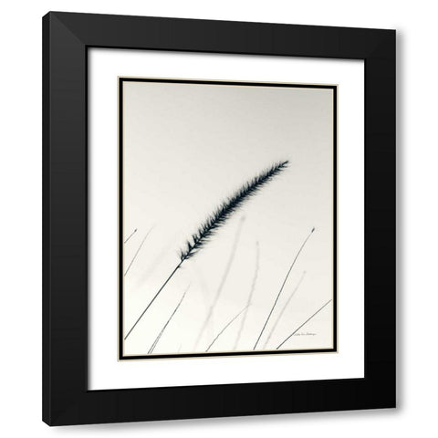 Field Grasses V Black Modern Wood Framed Art Print with Double Matting by Van Swearingen, Debra