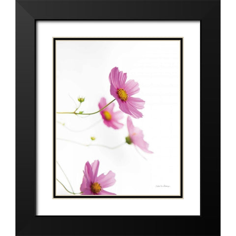 Pale Cosmos I Black Modern Wood Framed Art Print with Double Matting by Van Swearingen, Debra