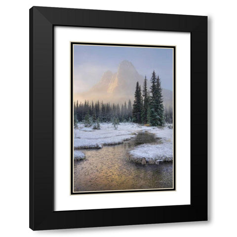 Bell Mountain North Cascades I Black Modern Wood Framed Art Print with Double Matting by Majchrowicz, Alan