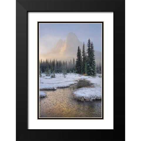 Bell Mountain North Cascades I Black Modern Wood Framed Art Print with Double Matting by Majchrowicz, Alan