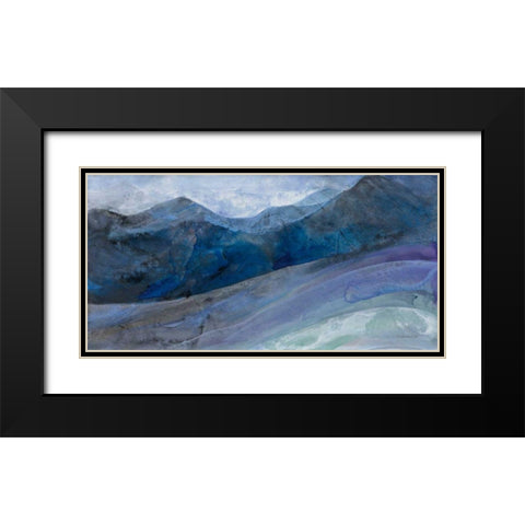 Out West Black Modern Wood Framed Art Print with Double Matting by Hristova, Albena
